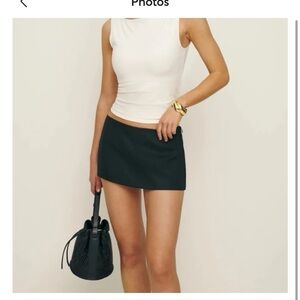 Mia Low Waist Linen Skort